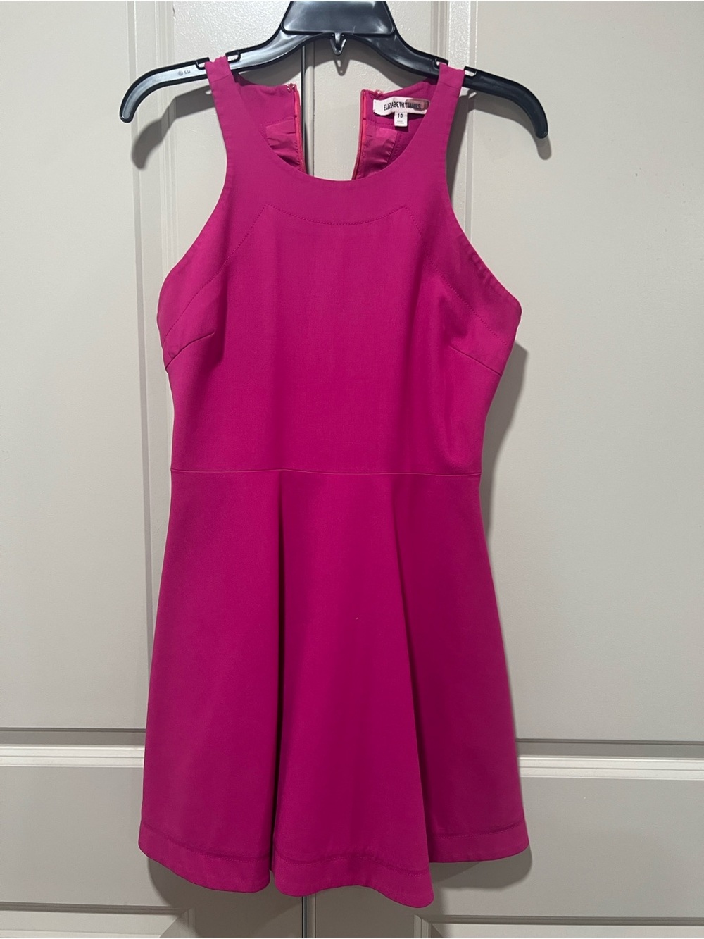 Elizabeth James size 10 Fuchsia Fit & Flare Dress